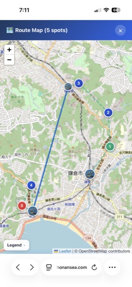 ルートマップ画面